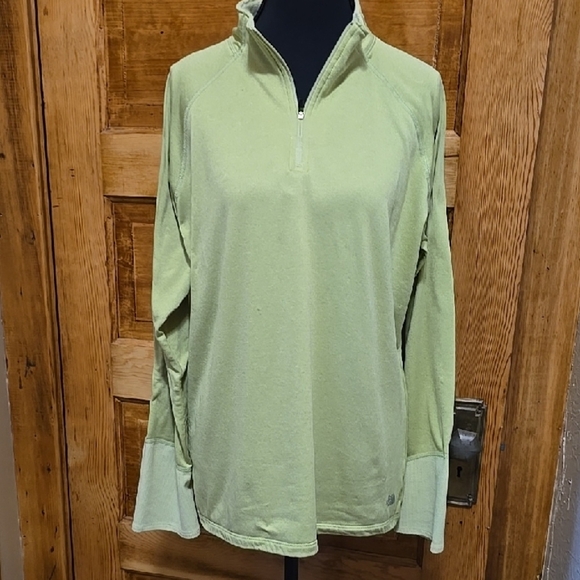 The North Face  Green Women's Long Sleeve 1/4 Zip Pullover XL - Picture 1 of 6